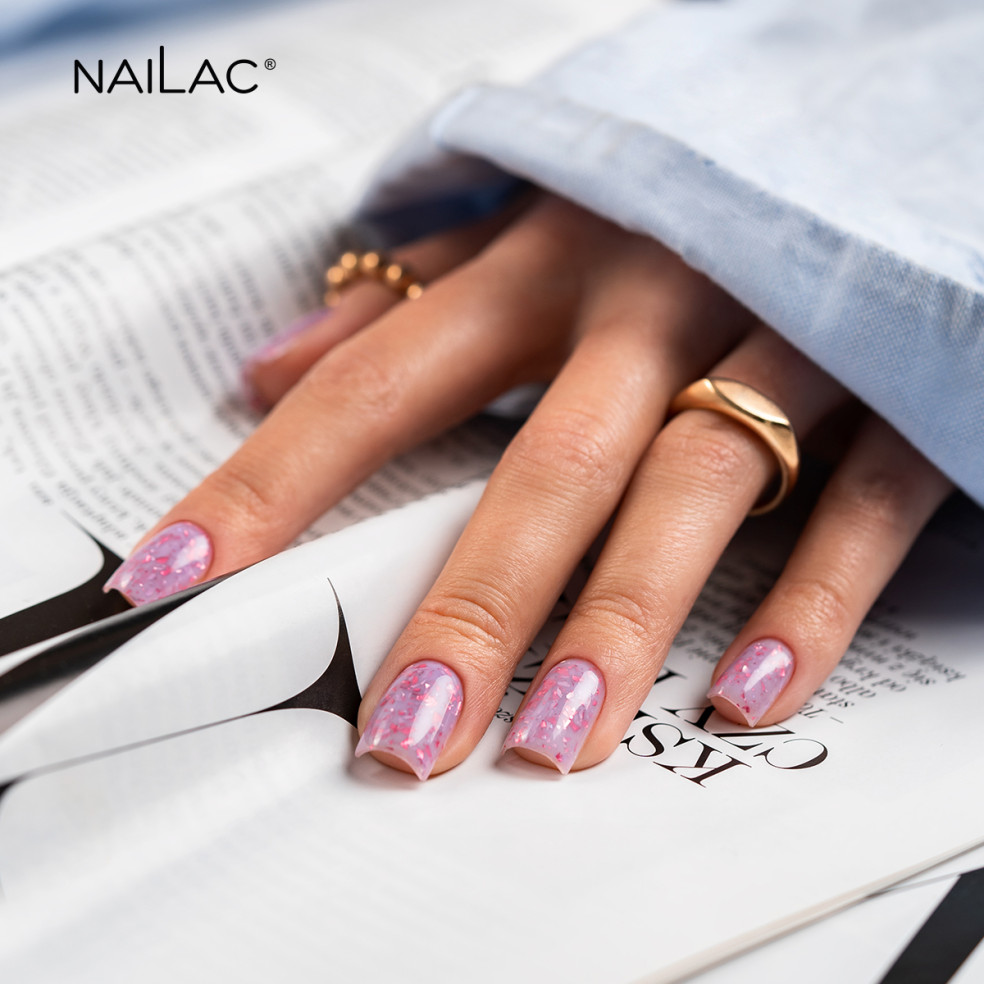 Rubber Base Glammy Base Purple NaiLac...