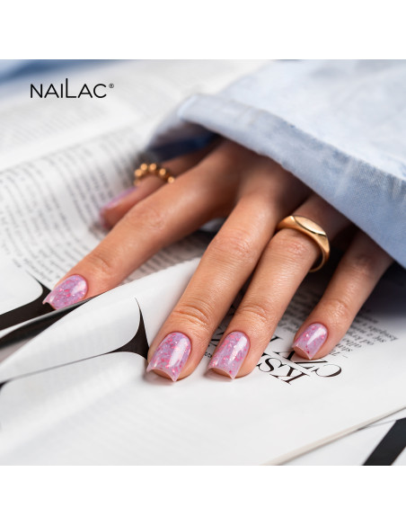 Rubber Base Glammy Base Purple NaiLac 10ml