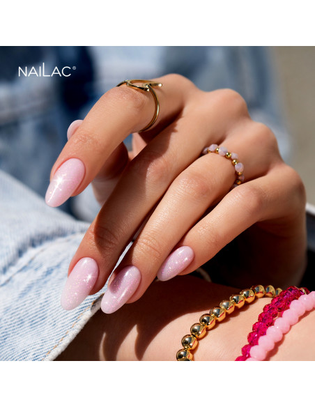 Rubber Base Glow Base Pink NaiLac 10ml