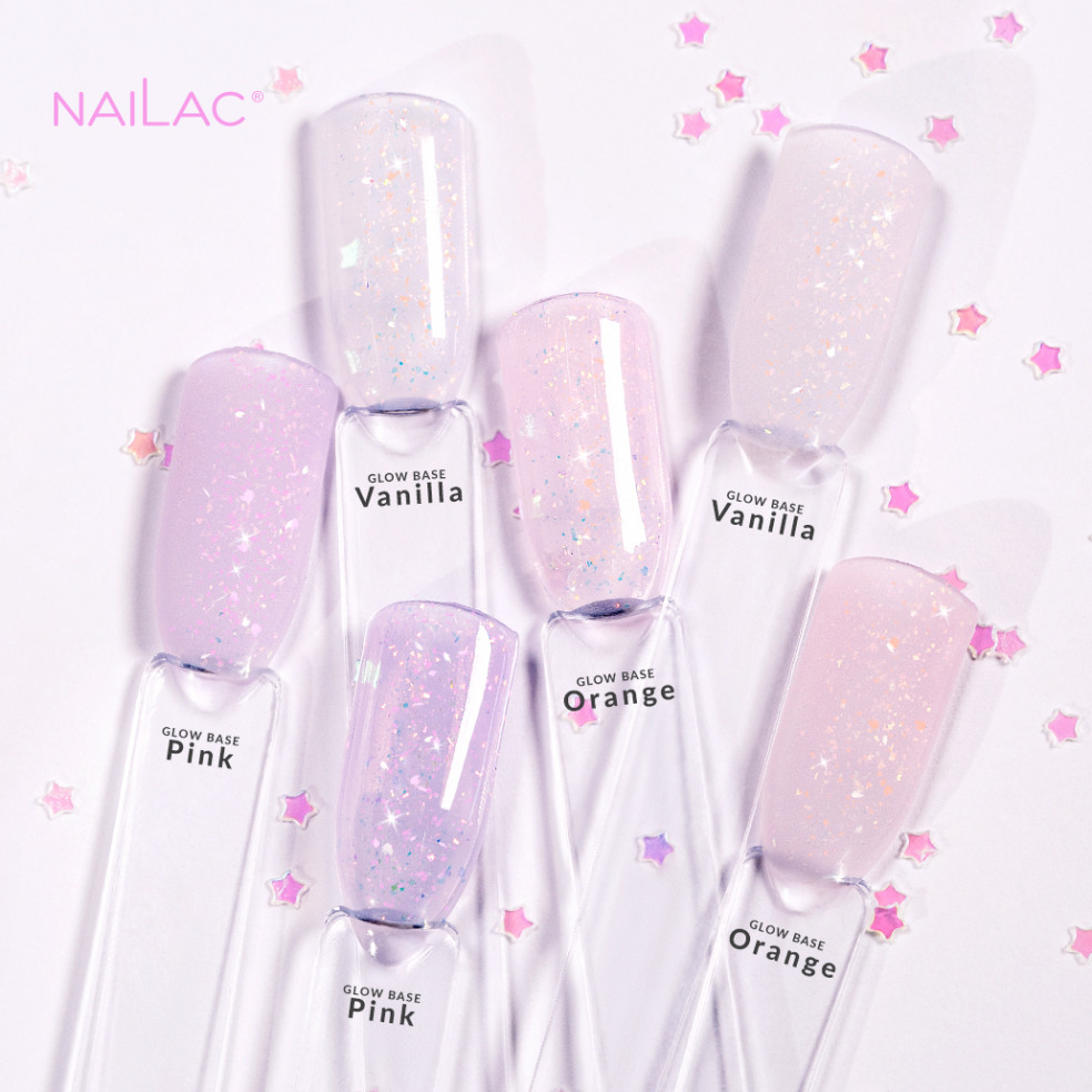 Rubber Base Glow Base Pink NaiLac 10ml