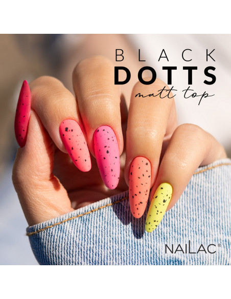 Top hybrydowy Black Dotts Matt TOP NaiLac 10ml