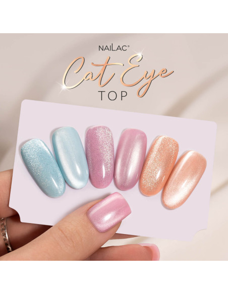 Kolorowe wzorniki pokryte topem z Cat Eye