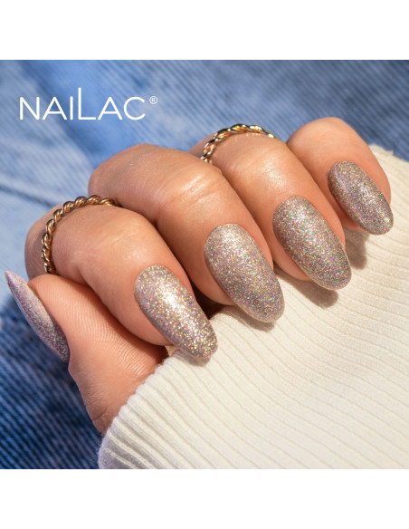 Top hybrydowy Laser Holo Top Rose Gold 10 NaiLac