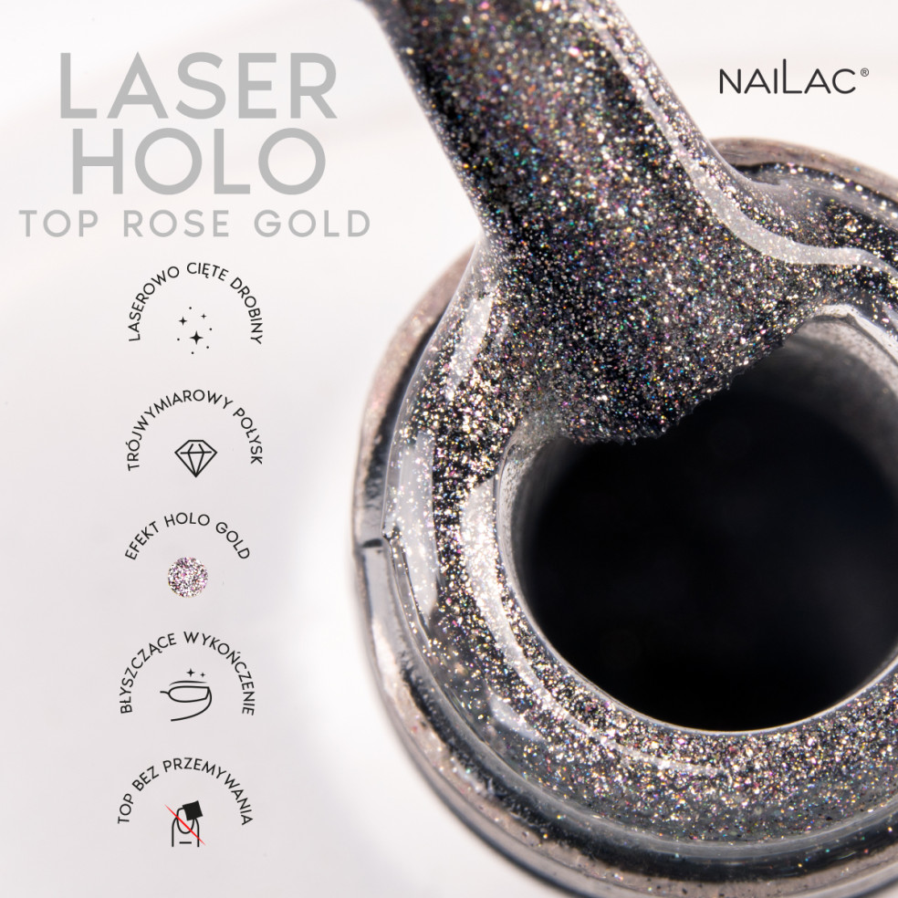 Top hybrydowy Laser Holo Top Rose...
