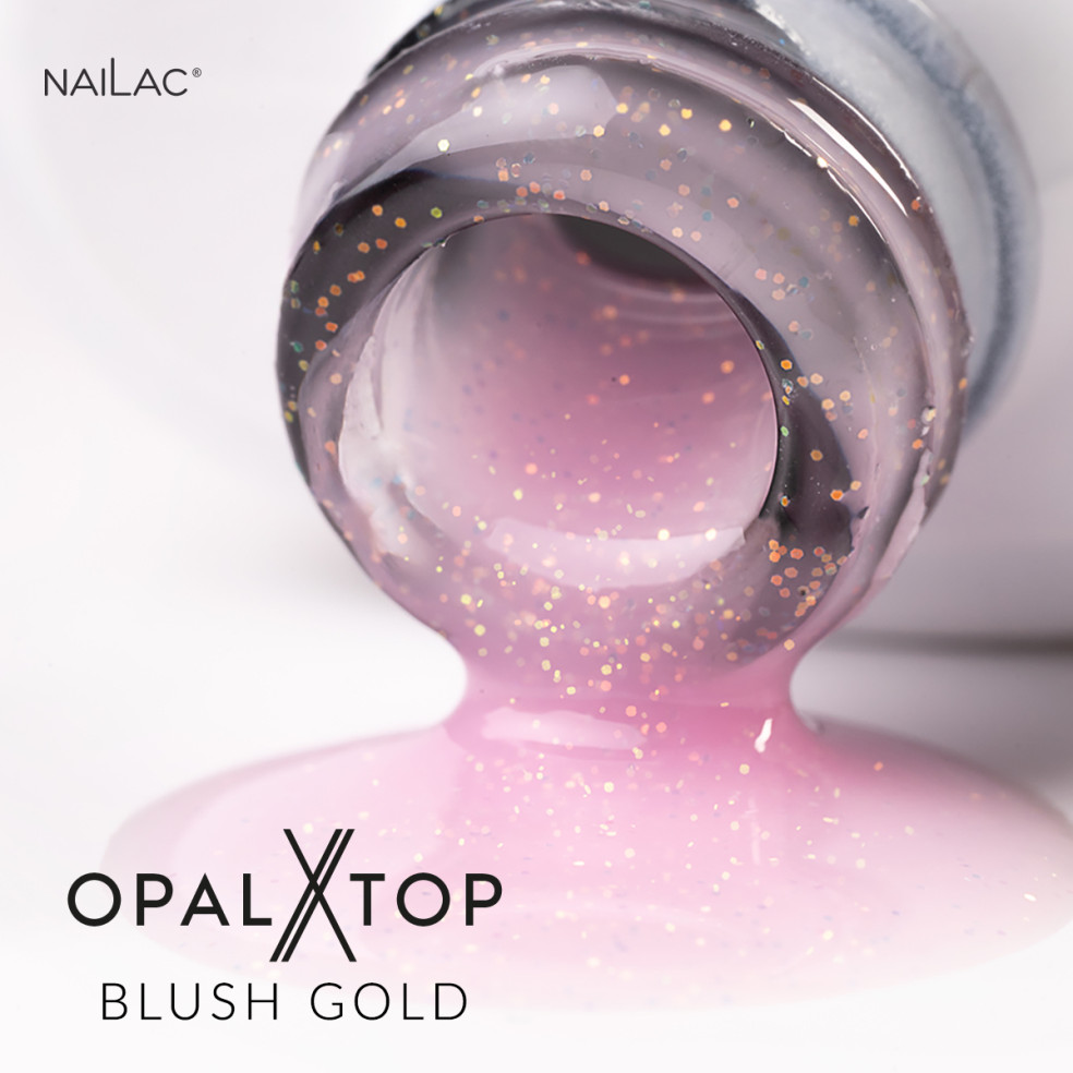 Hybrid top coat OpalX Top Blush Gold...
