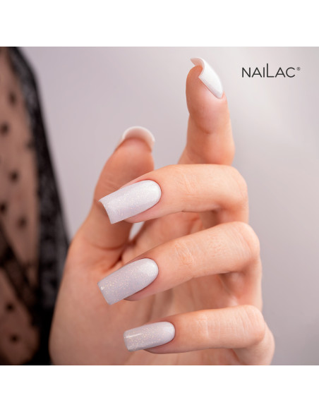 Hybrid top coat OpalX Top Milky Gold NaiLac 10ml