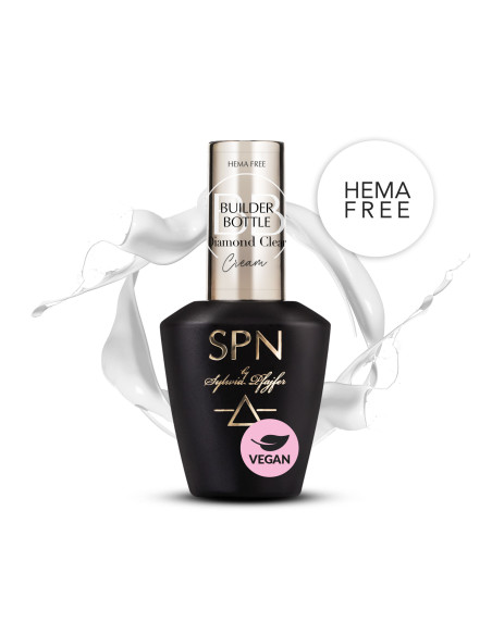 SPN Nails - Builder Bottle Cream - Diamond Clear 10ml