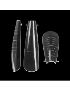Dual Formy Slim Almond SPN Nails - górne formy do żelu i akrylożelu - kształt migdał 120 szt 2