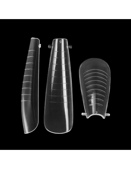 Dual Forms Slim Almond SPN Nails - upper forms for gel and acrylic gel -120 pcs