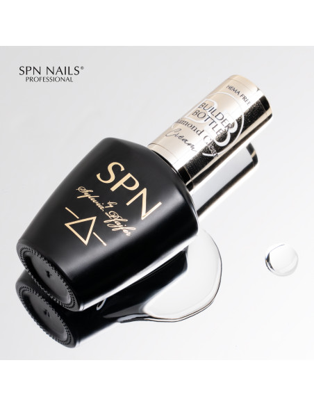 SPN Nails - Builder Bottle Cream - Diamond Clear 10ml
