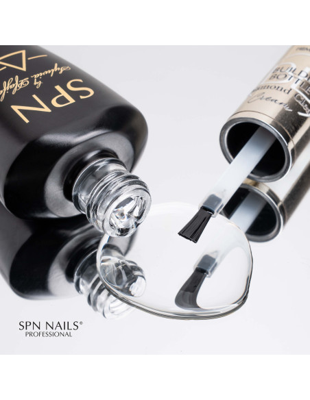 SPN Nails - Żel w butelce Builder Bottle Cream - Diamond Clear 10ml