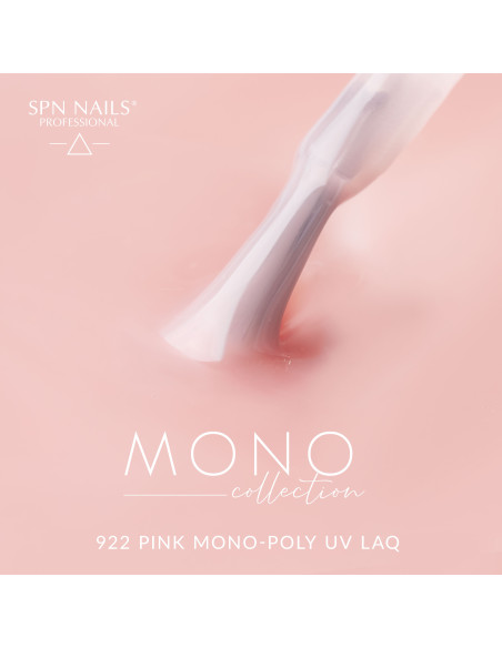 Lakier hybrydowy 922 Pink Mono-Poly UV LaQ 8ml