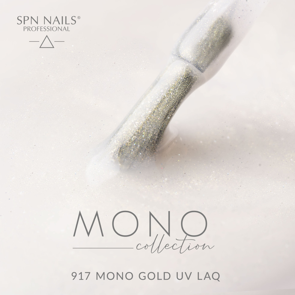 Lakier hybrydowy 917 Mono Gold UV LaQ...