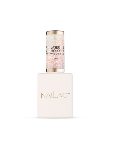 Top hybrydowy Laser Holo Top Rose Gold 10 NaiLac