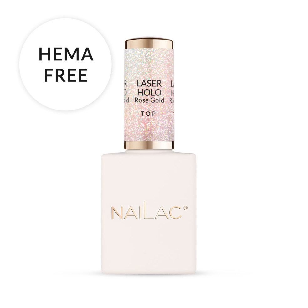 Top hybrydowy Laser Holo Top Rose Gold 10 NaiLac