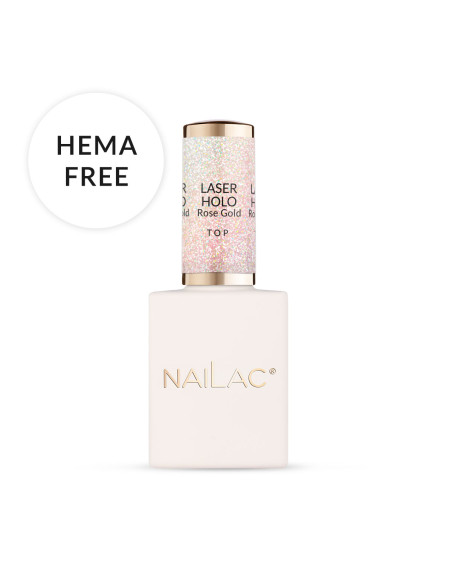 Top hybrydowy Laser Holo Top Rose Gold 10 NaiLac
