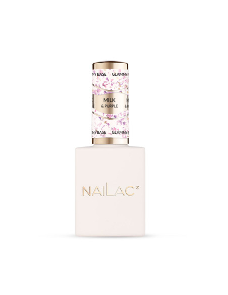 Rubber Base Glammy Base Milk&Purple NaiLac 10ml