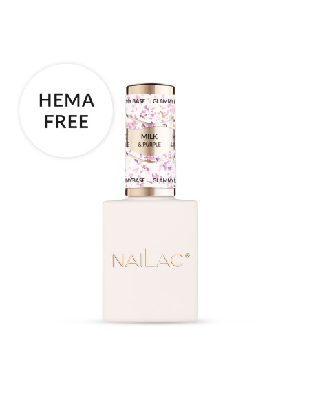 Baza kauczukowa Glammy Base Milk&Purple NaiLac 10ml