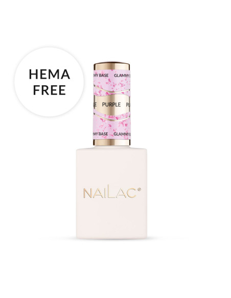 Rubber Base Glammy Base Purple NaiLac 10ml