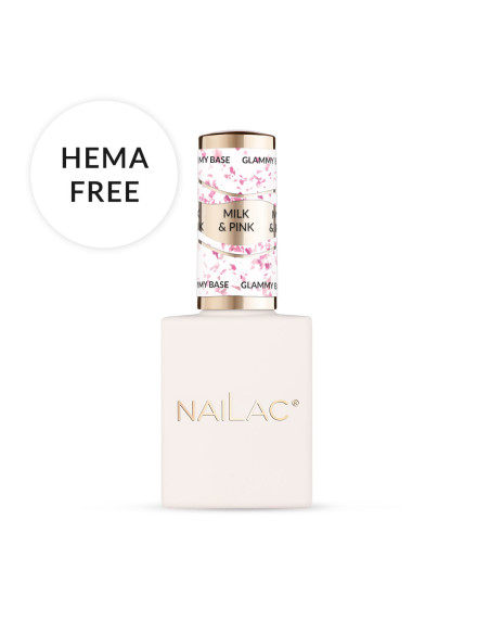 Rubber Base Glammy Base Milk&Pink NaiLac 10ml