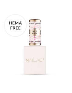 Baza kauczukowa Glammy Base Milk&Rose NaiLac 10ml