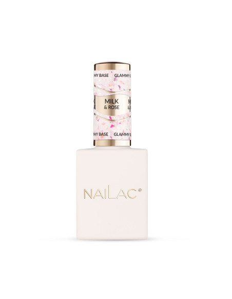 Baza kauczukowa Glammy Base Milk&Rose NaiLac 10ml