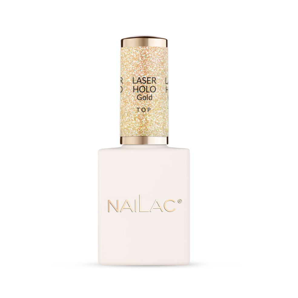 Hybrid top coat Laser Holo Top Gold...