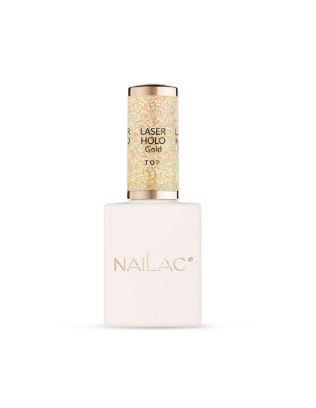 Top hybrydowy Laser Holo Top Gold 10ml NaiLac
