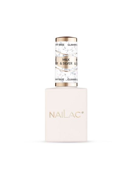 Baza kauczukowa Glammy Base Milk&Silver NaiLac 10ml