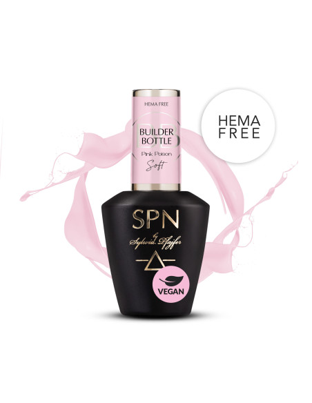 SPN Nails - Żel w butelce Builder Bottle Soft Pink Poison 10ml