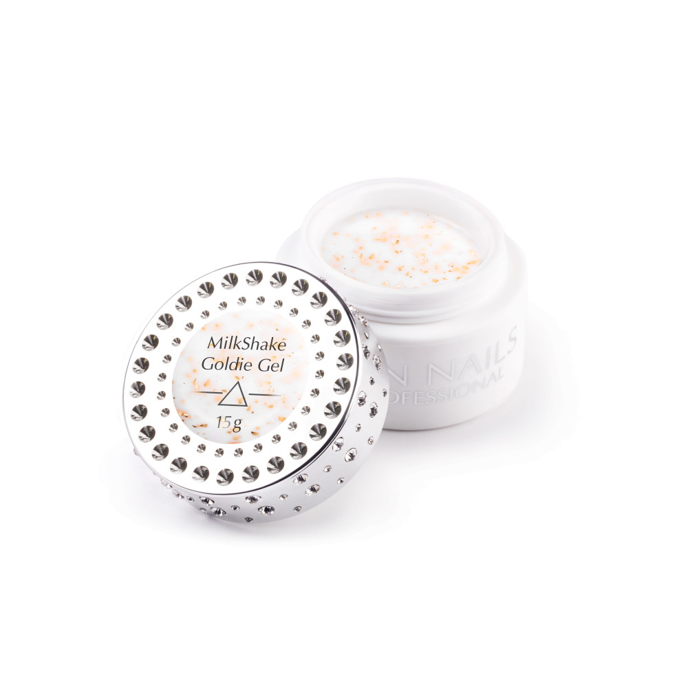 Żel budujący z drobinkami holograficznej folii MilkShake Goldie Gel 15g