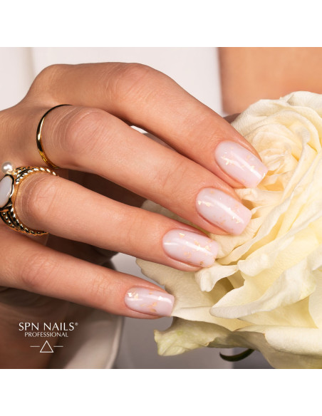 Żel budujący z drobinkami holograficznej folii MilkShake Goldie Gel 15g