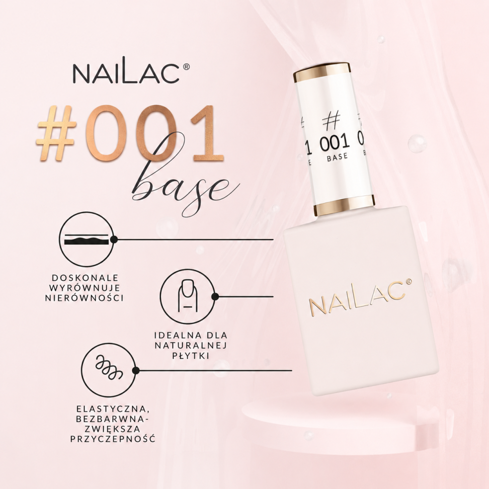 #001 Baza hybrydowa NaiLac 10ml