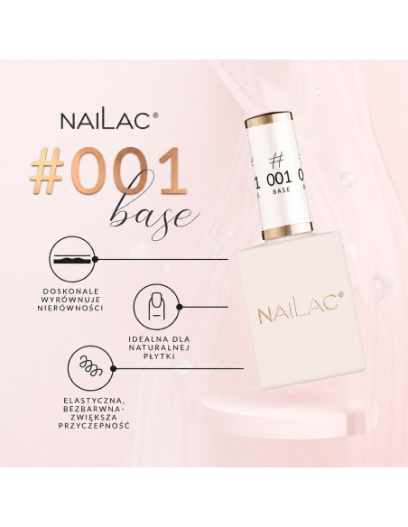 #001 Baza hybrydowa NaiLac 10ml