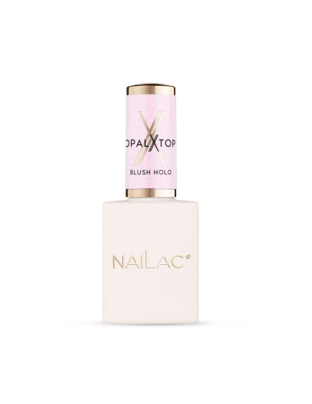 Hybrid top coat OpalX Top Blush Holo NaiLac 10ml
