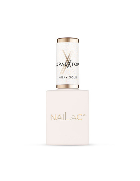 Top hybrydowy OpalX Top Milky Gold NaiLac 10ml