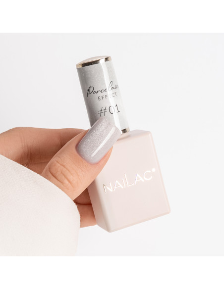 Lakier hybrydowy Porcelain Effect #01 NaiLac 7ml
