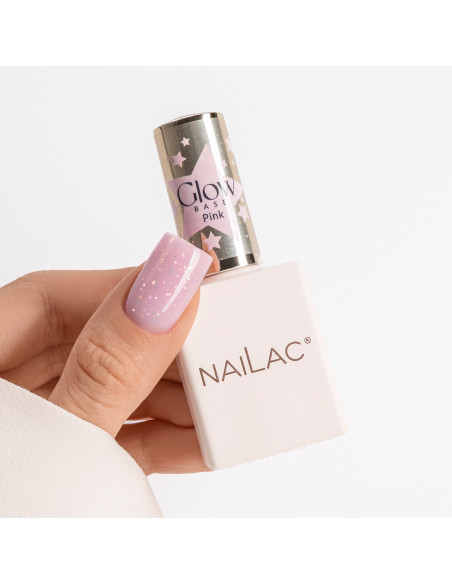 Rubber Base Glow Base Pink NaiLac 10ml