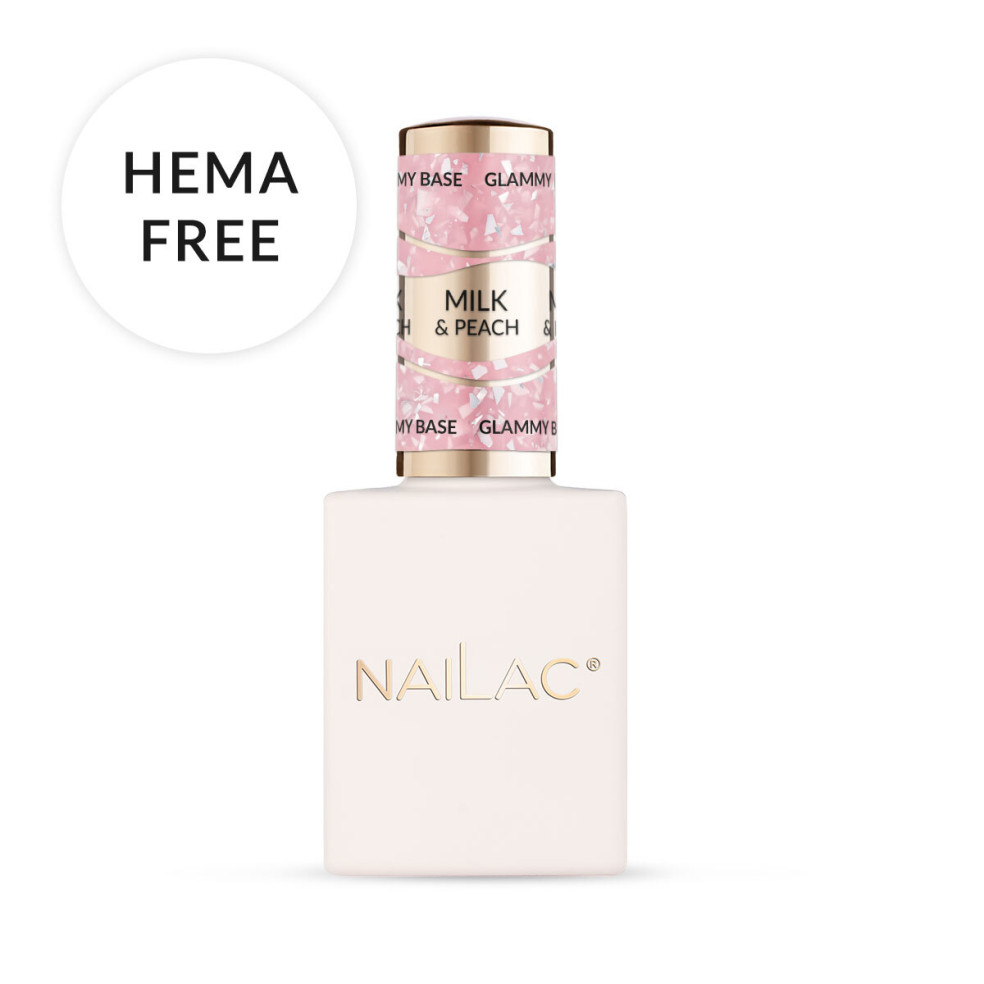 Baza kauczukowa Glammy Base Milk&Peach NaiLac 10ml