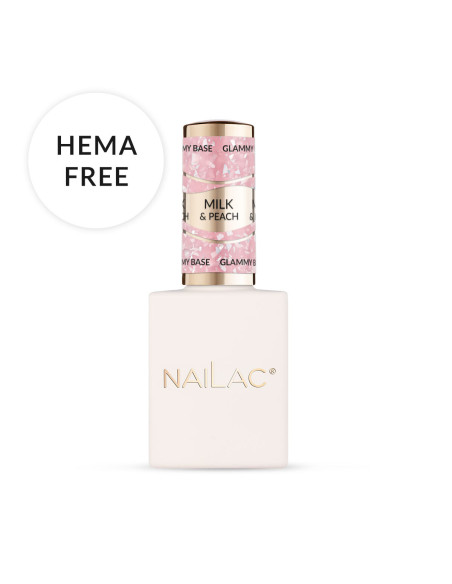 Rubber Base Glammy Base Milk&Peach NaiLac 10ml