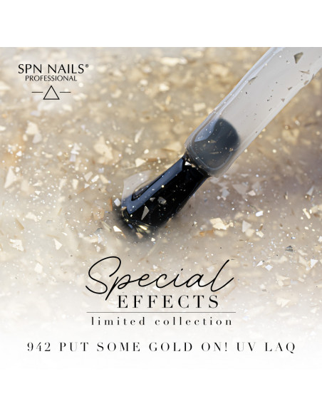 942 Put Some Gold On! UV LaQ 8ml - Expiration date 10/2026