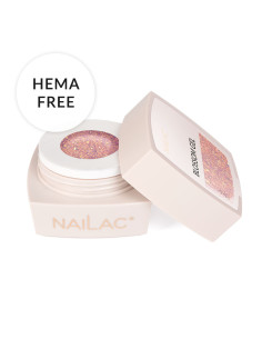 Żel NaiLac z efektem Flash w słoiczku - formuła hema-free z opalizującymi flakes Blossom Gel NaiLac 15g