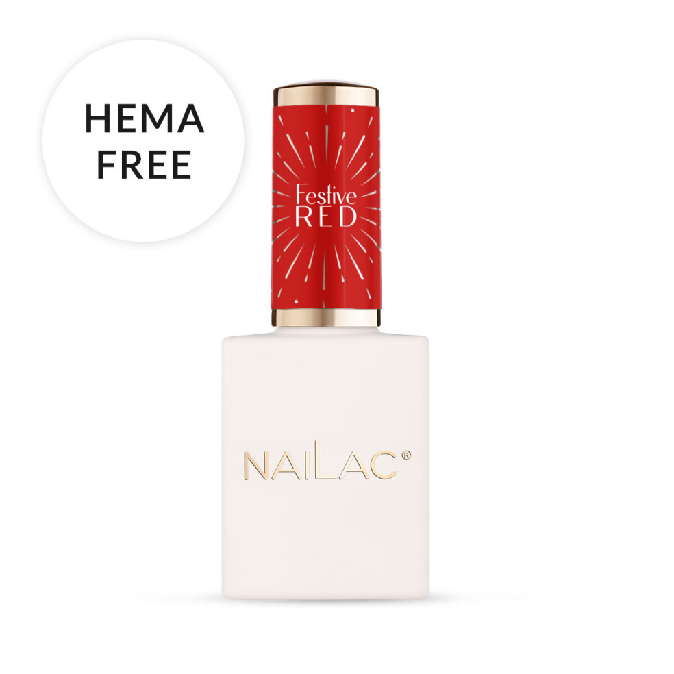 Lakier hybrydowy Festive Red NaiLac 7 ml