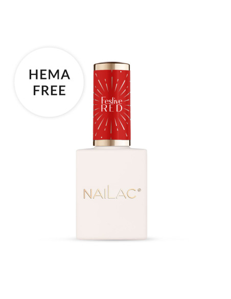 Festive Red Hybrid polish NaiLac 7ml