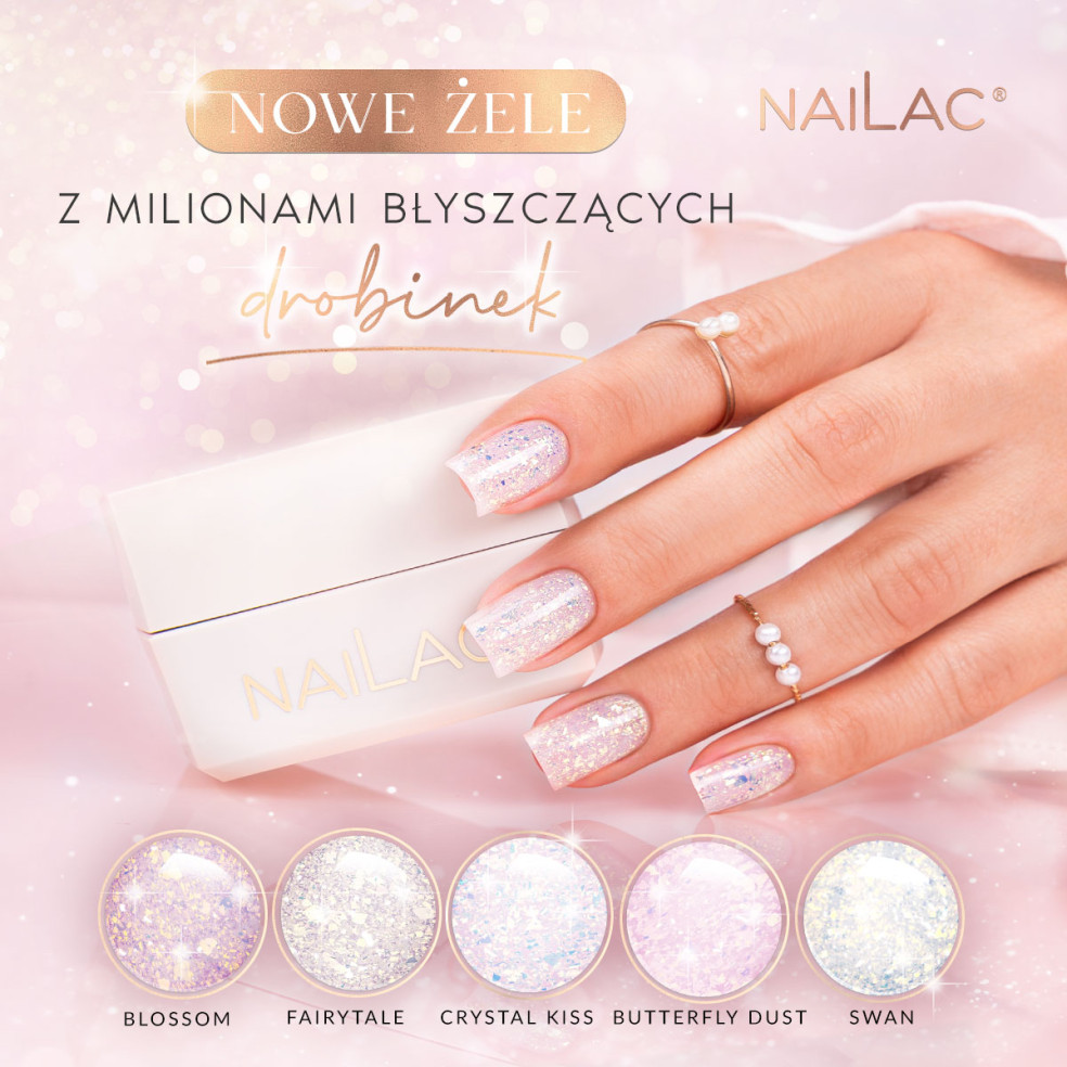 Nowa kolekcja 5 żeli NaiLac z efektem Flash - zestawienie odcieni