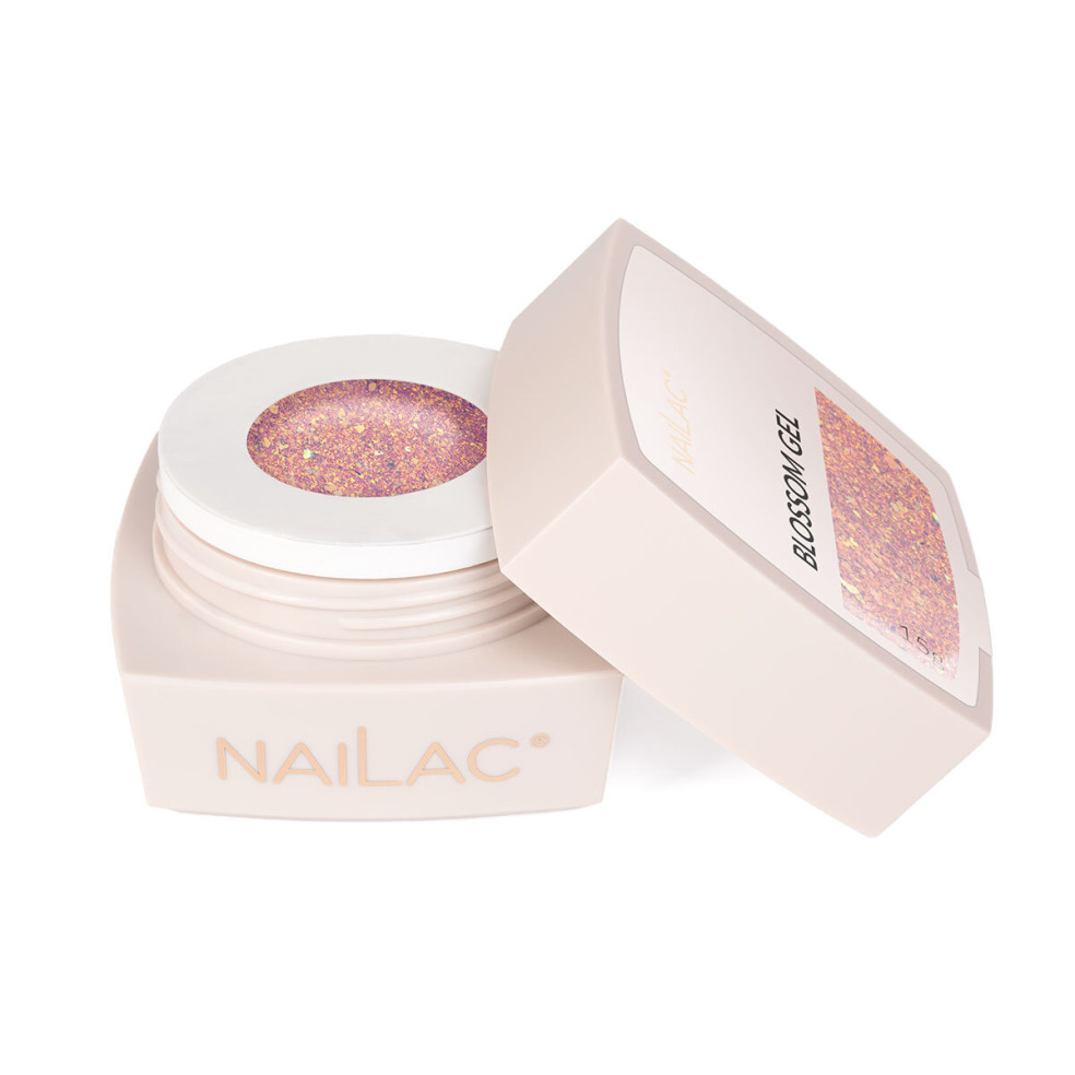 Otwarty słoiczek żelu NaiLac Flash Blossom Gel NaiLac 15g