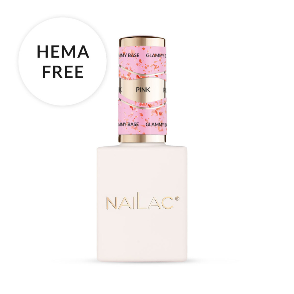 Rubber Base Glammy Base Pink NaiLac 10ml