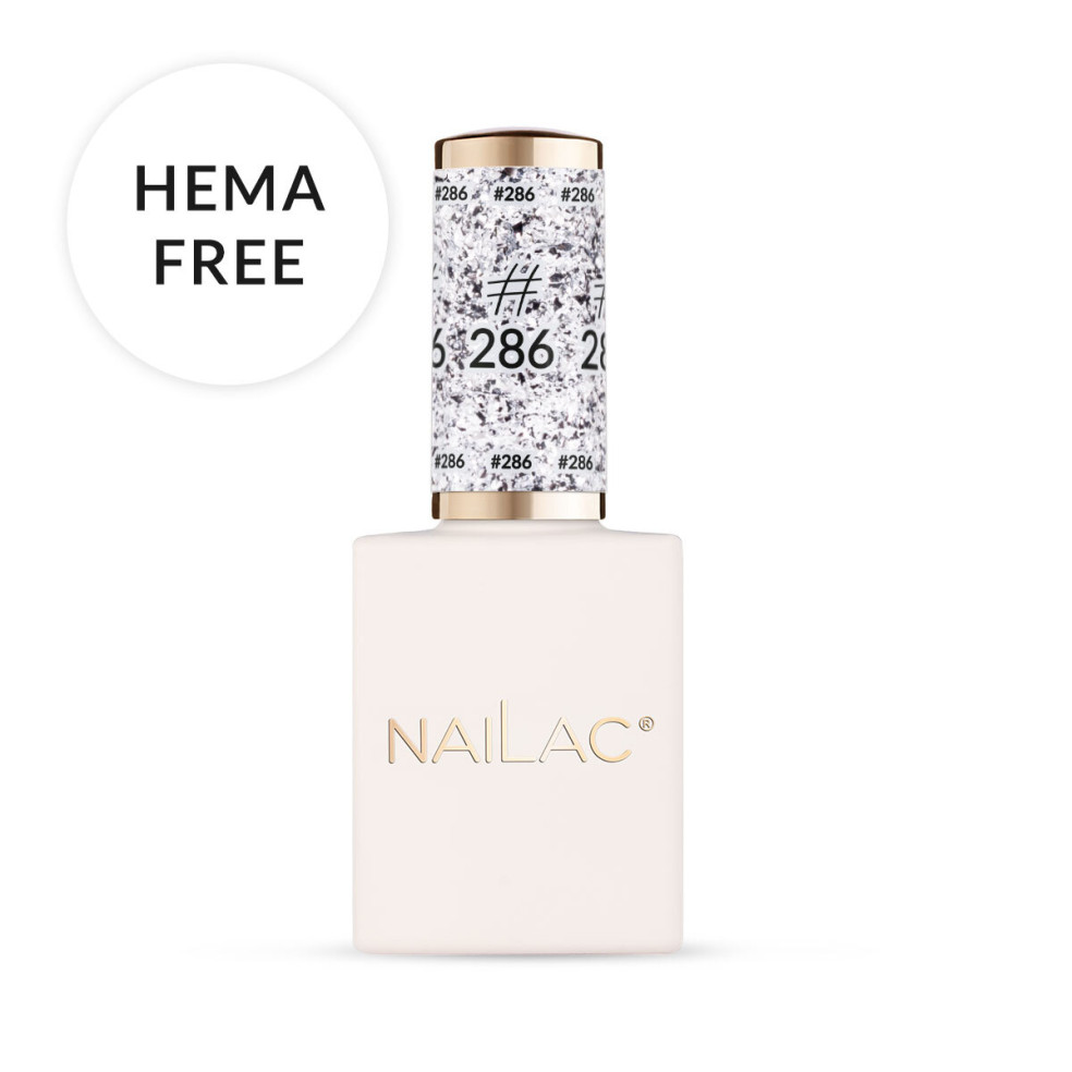 srebrny lakier hybrydowy #286 NaiLac