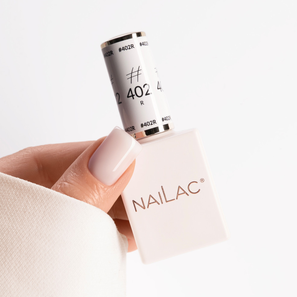 kciuk pomalowany lakierem kauczukowym #402R NaiLac