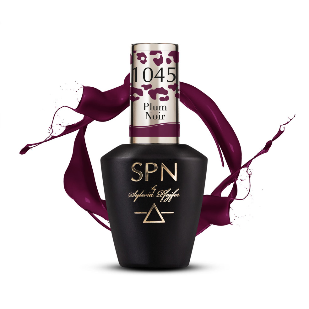 Lakier hybrydowy fioletowy 1045 Plum Noir UV LaQ 8ml SPN Nails